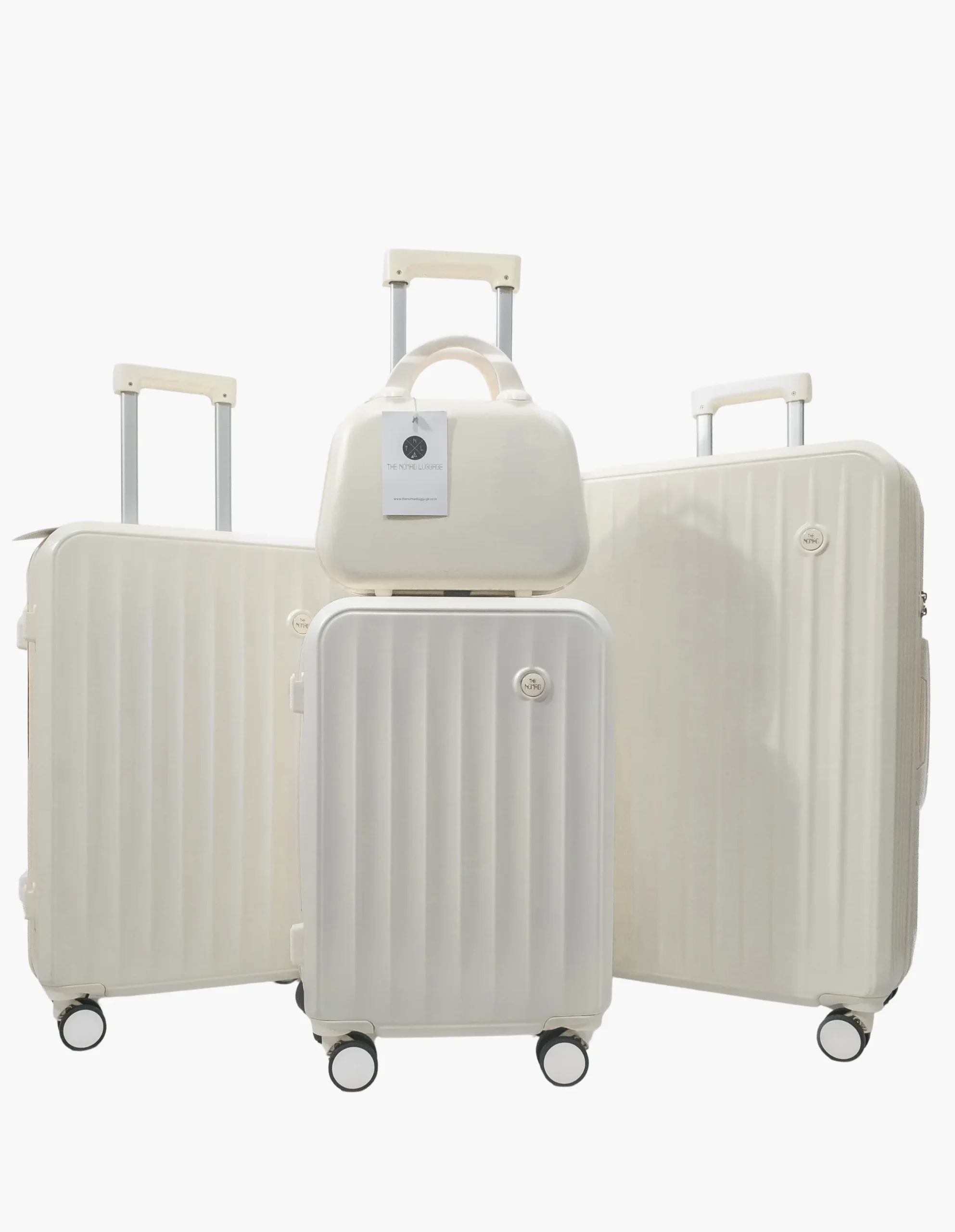 the nomad luggage white